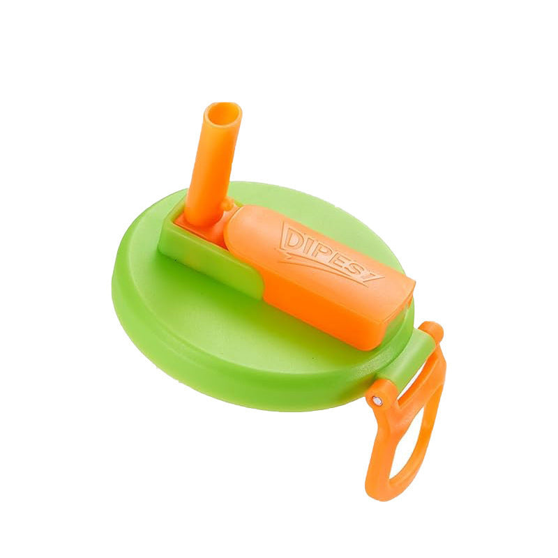 Silicone Can Lids with Straws 4-Pack