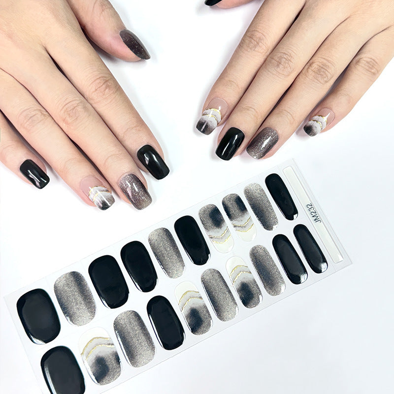 Semi-Cured UV Gel Nail Stickers with Various Designs