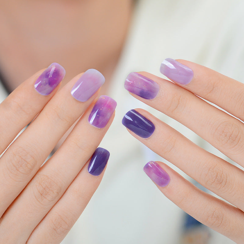 Semi-Cured UV Gel Nail Stickers with Various Designs